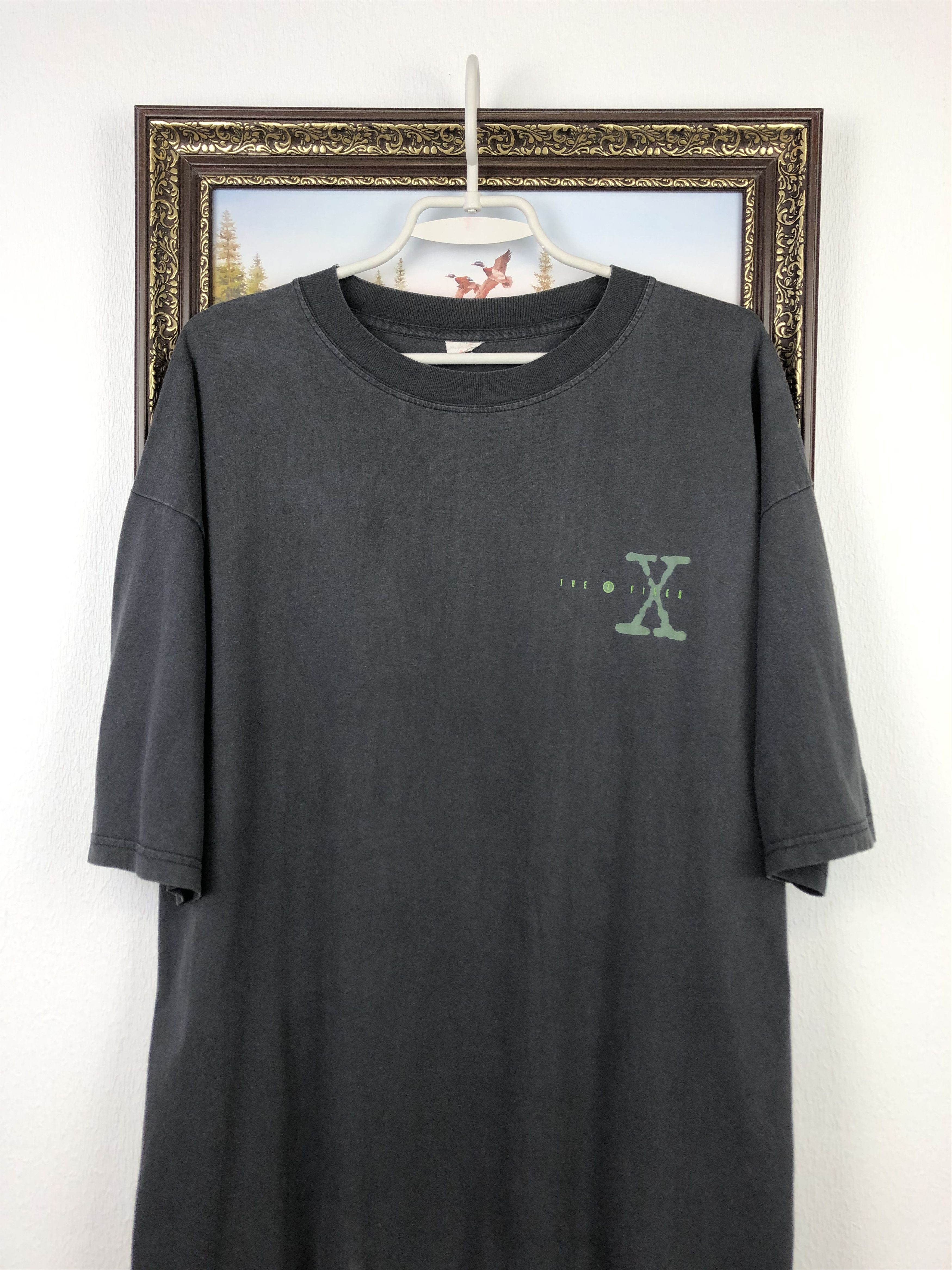 Vintage Vintage 90's The X Files TV Promo Movie Shirt Over Print Tee Size US XL / EU 56 / 4 - 4 Thumbnail