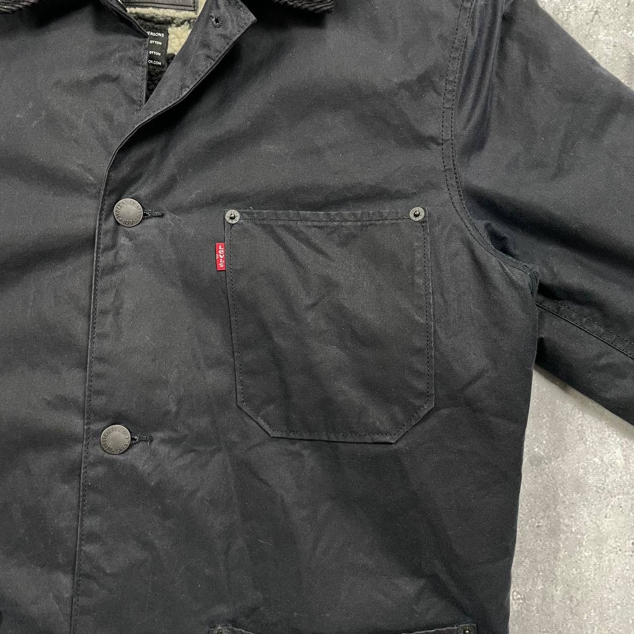 Levi's Levis Halley Stevenson Waxed Cotton Jacket Blue Size M Size US M / EU 48-50 / 2 - 10 Thumbnail