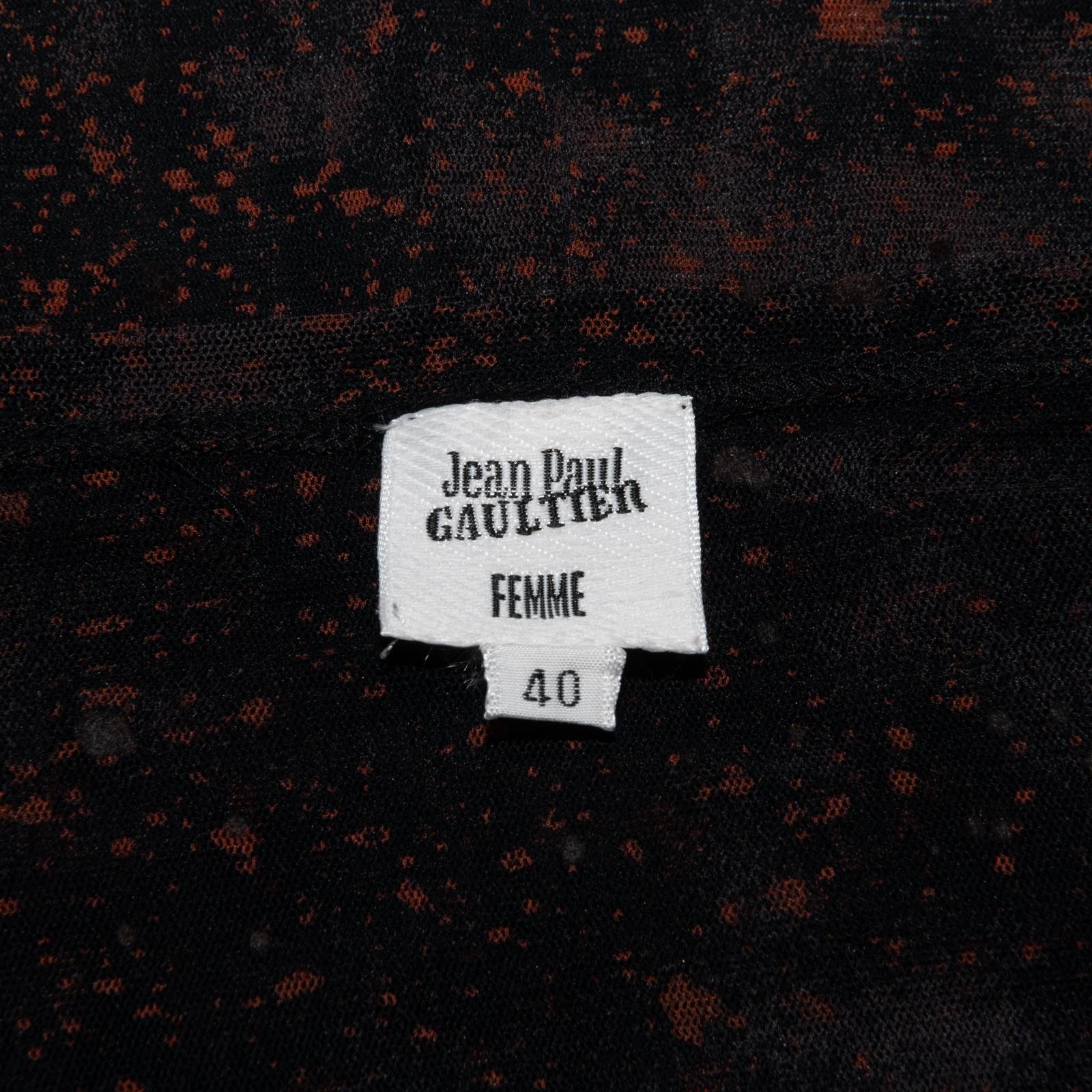 Jean Paul Gaultier Jean Paul Gaultier Femme Paint Splatter Sheer Women's Shirt Size M / US 6-8 / IT 42-44 - 4 Thumbnail