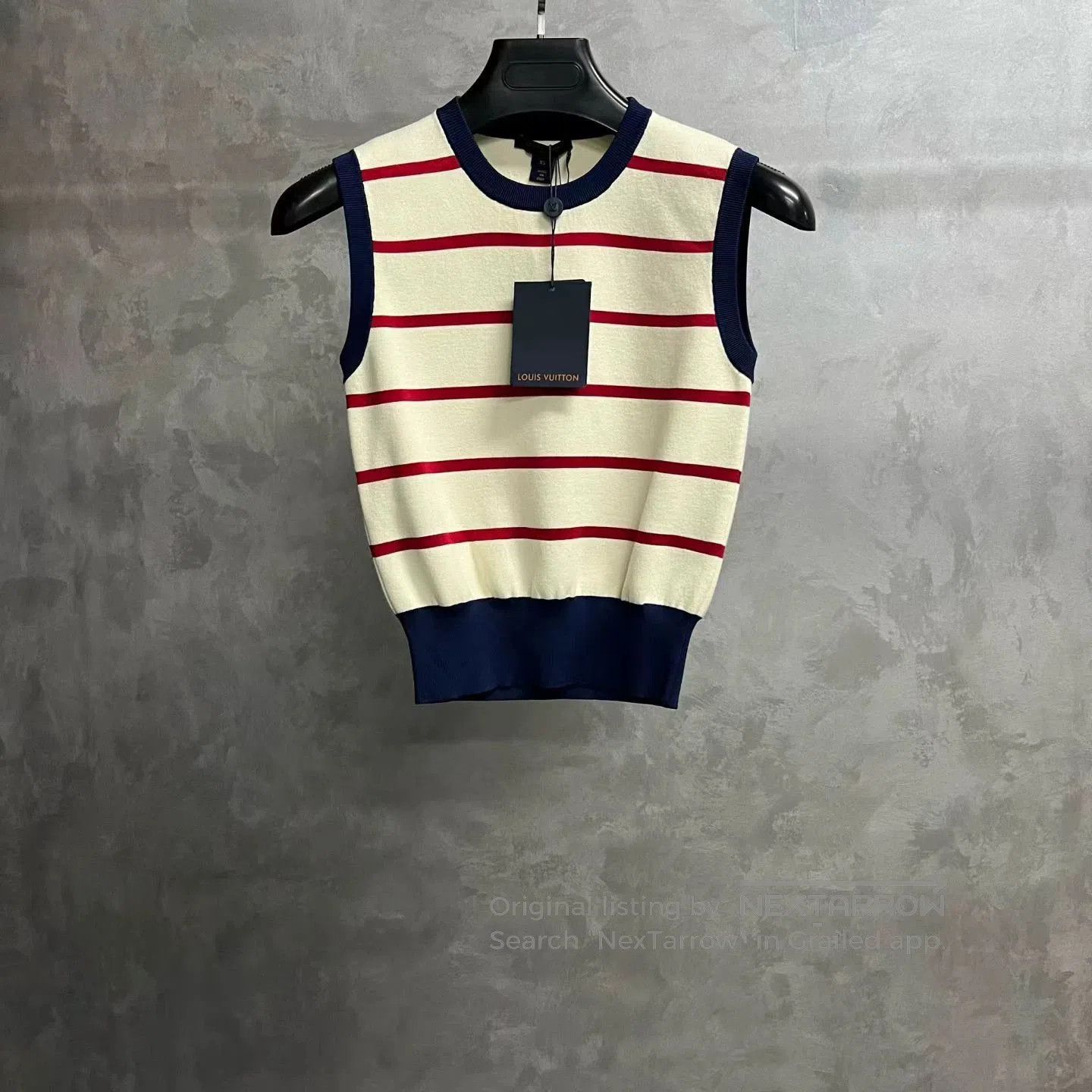 Louis Vuitton Louis Vuitton Striped Sleeveless Knit Top. Size XS / US 0-2 / IT 36-38 - 1 Thumbnail