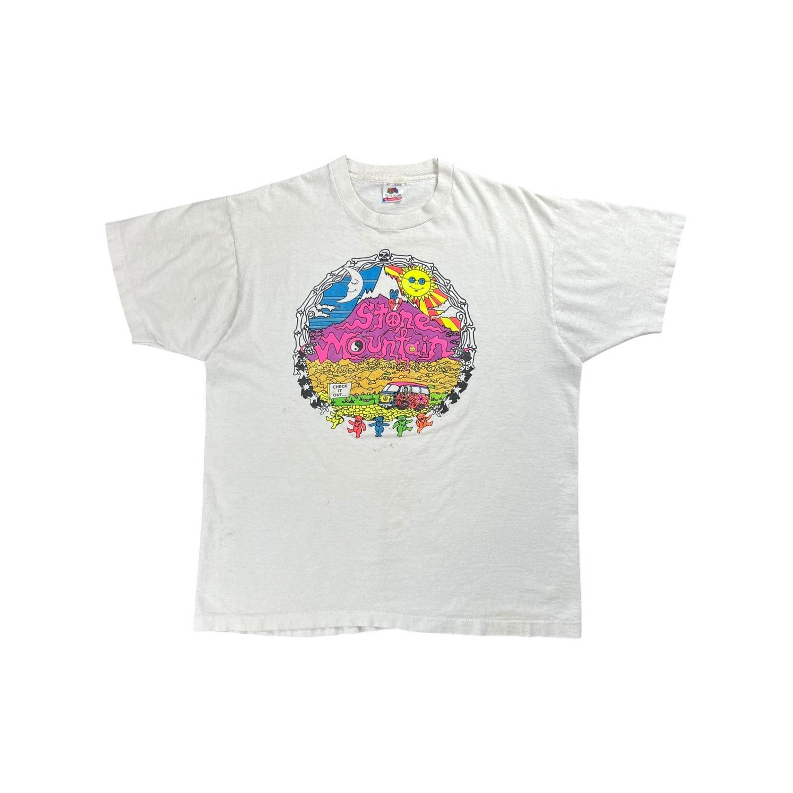 Band Tees × Grateful Dead × Vintage Vintage 90s Grateful Dead Stone Mountain lot tee (L) Size US L / EU 52-54 / 3 - 1 Thumbnail