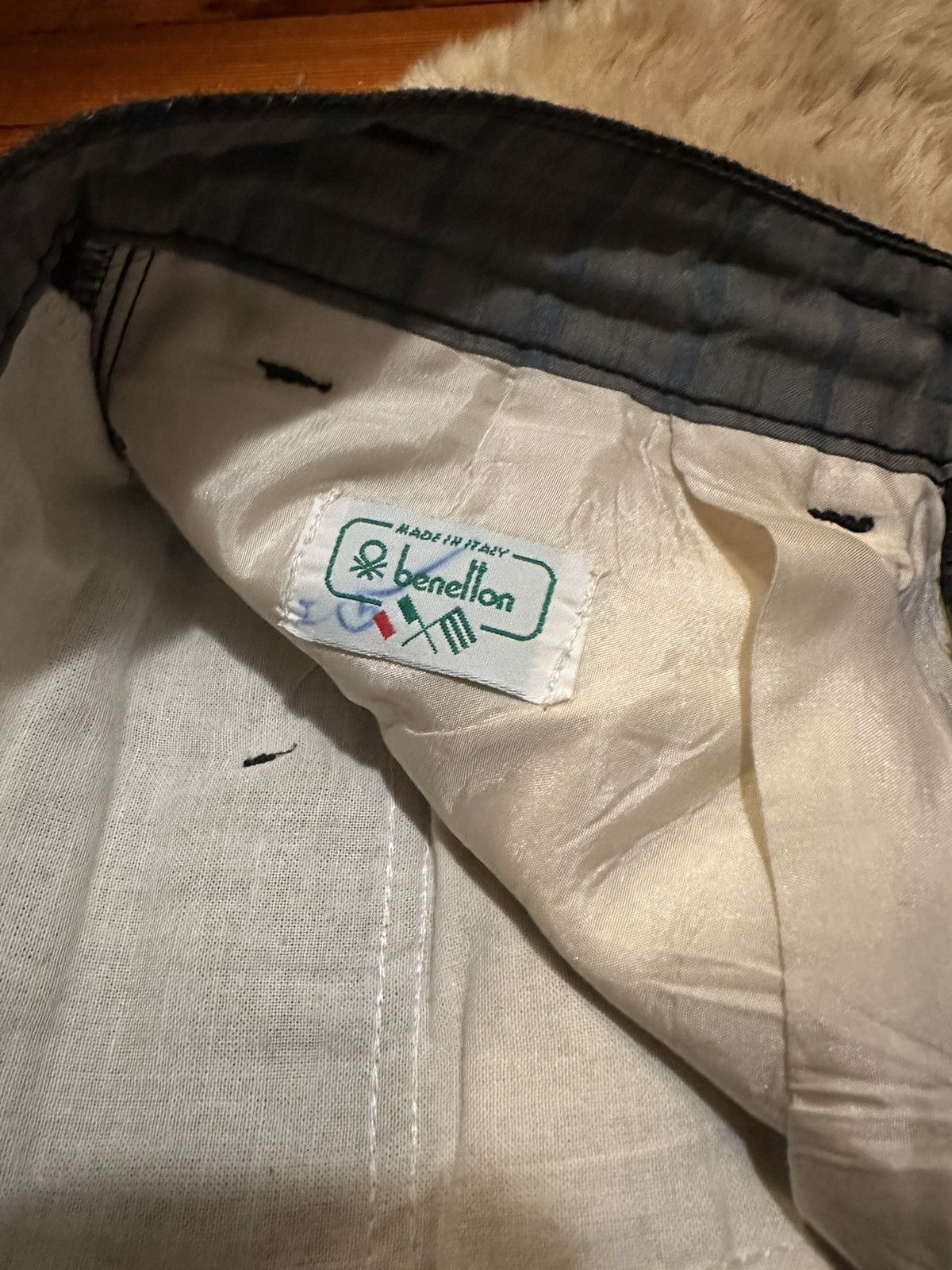 Benetton Plaid Benetton Italy wool pants 29 x 27 Size US 29 - 6 Thumbnail