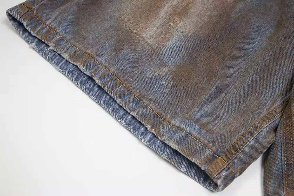 Designer × Vintage Dirty Washed Design Multiple Pockets Jorts Shorts y2k Size US 31 - 10 Thumbnail