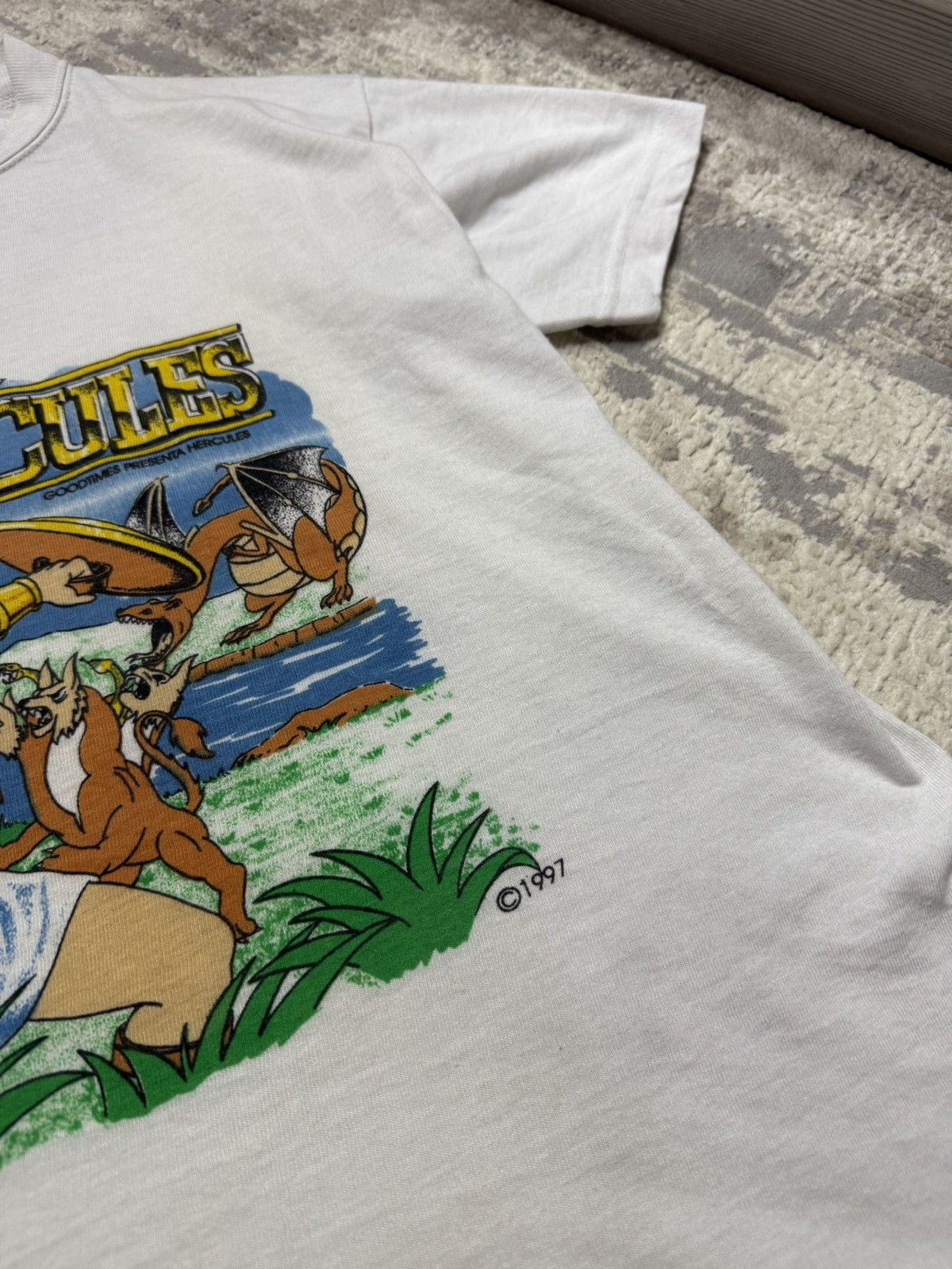 Disney Rare 1997 Disney Hercules Vintage Tee – Original Movie Promo Size US S / EU 44-46 / 1 - 4 Thumbnail
