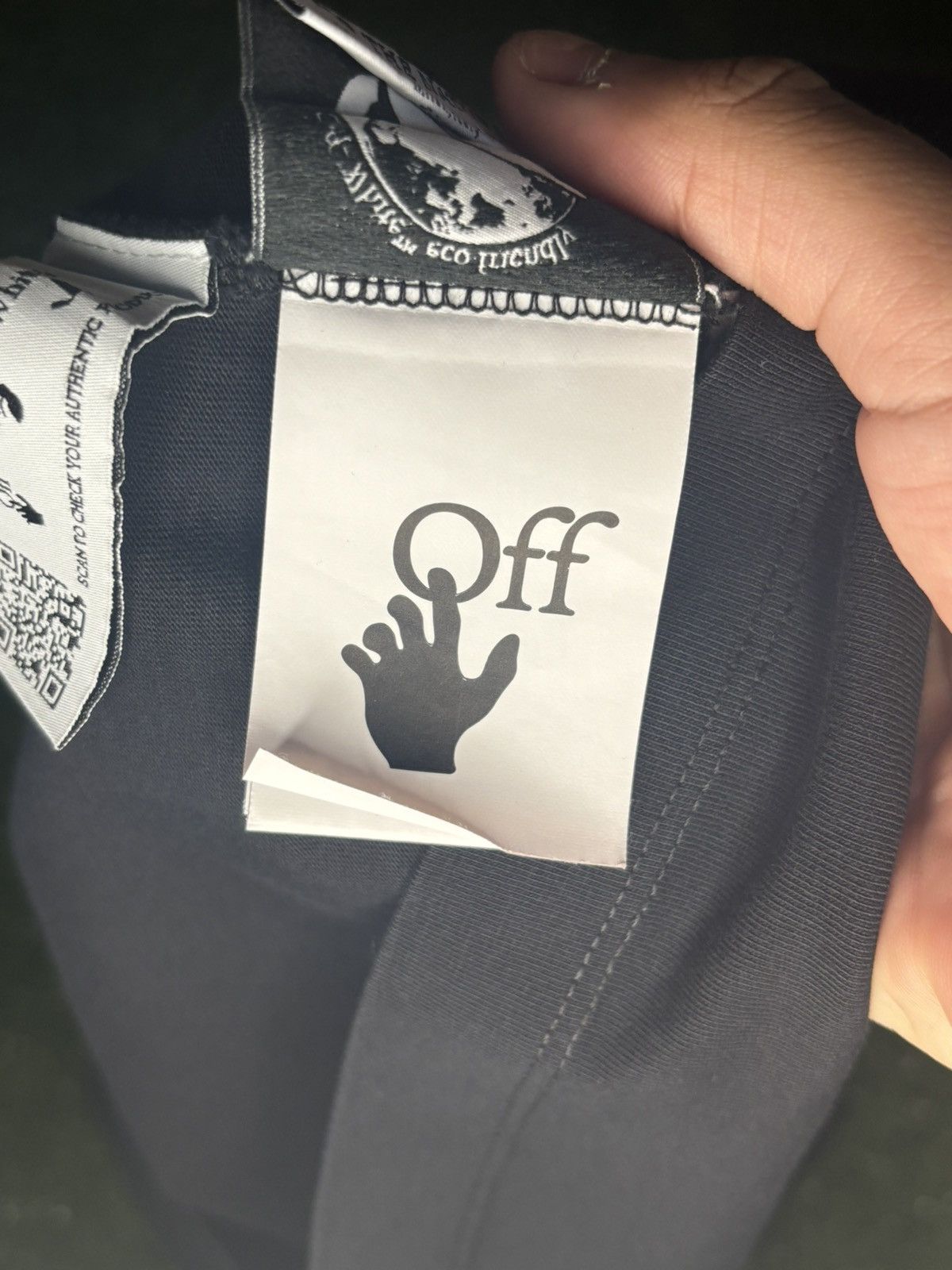 Off-White Offwhite hands over arrows tee black/white Size US S / EU 44-46 / 1 - 11 Thumbnail