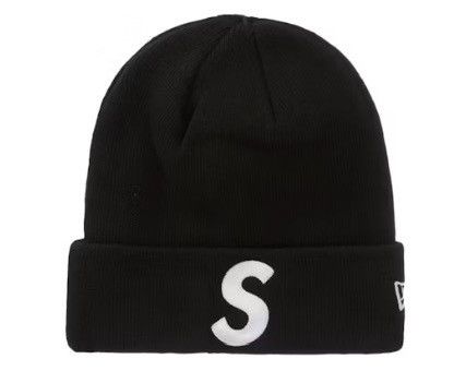 Supreme SUPREME NEW ERA TRIBAL S LOGO BEANIE BLACK BRAND NEW FW25