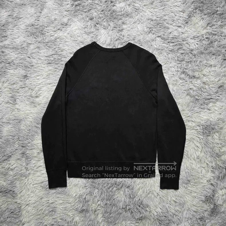 Acne Studios Acne Studios Classic Embroidered Smile Black Washed Sweats Size XXS / US 00 / IT 34 - 2 Thumbnail