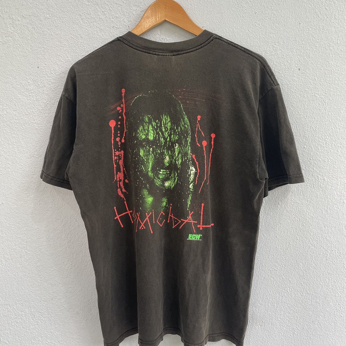 Vintage Vintage 90s ECW Sabu homicidal tshirt Size US L / EU 52-54 / 3 - 6 Thumbnail