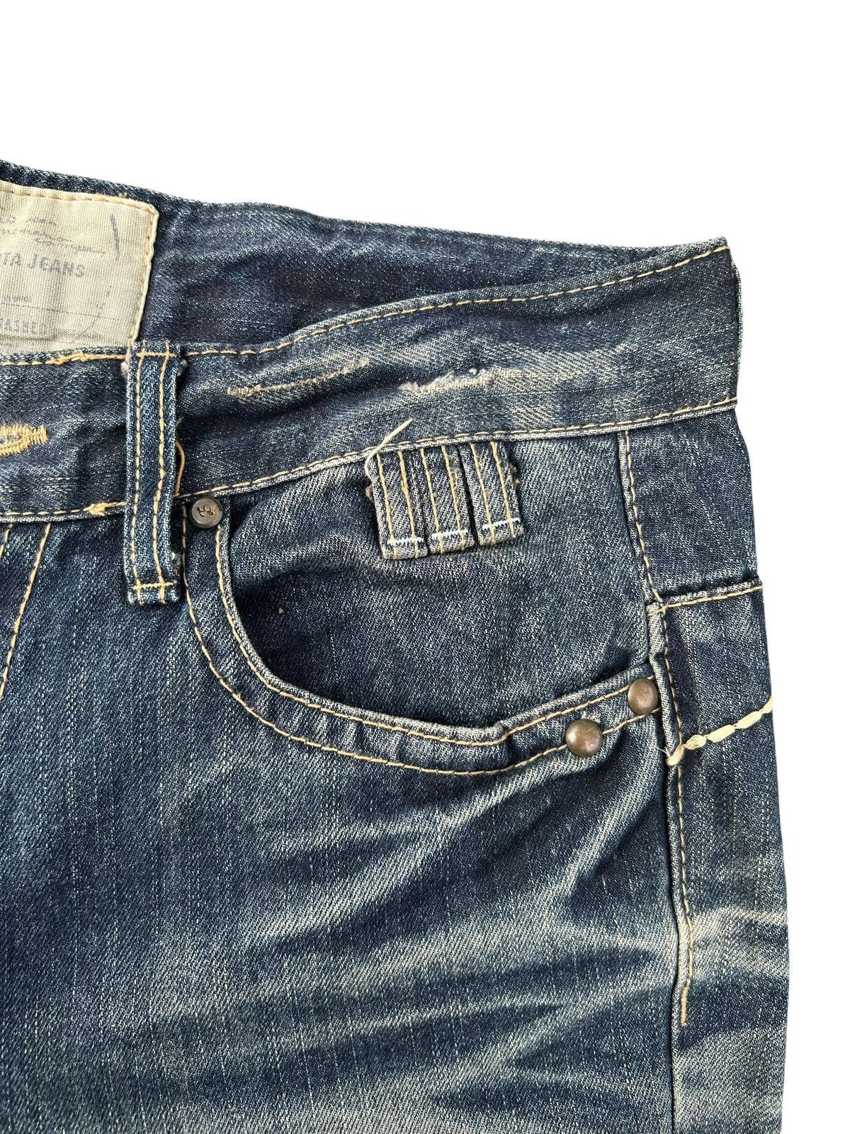Kapital YOSHITOMO NARA LOLITA Exotic Vintage Rusty Faded Denim Jeans Size US 34 / EU 50 - 8 Thumbnail