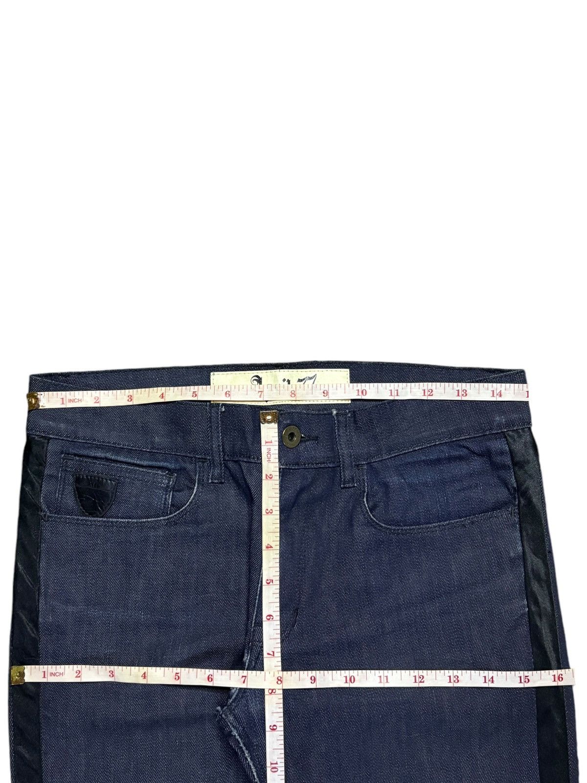 Japanese Brand Vintage April 77 Waxed Denim Size 30" / US 8 / IT 44 - 13 Thumbnail