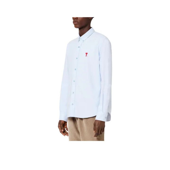 Anonymous Club AMIPARIS Logo Embroidered Casual Oxford Shirt 0079 Size US M / EU 48-50 / 2 - 1 Thumbnail