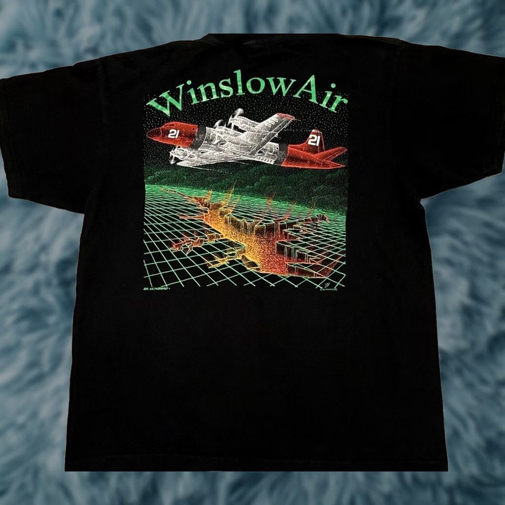 Vintage VINTAGE Winslow Arizona Blackbird Jet Faded Shirt XL Aircraft Army Biker Grunge T-Shirt Mens 90s Distressed Graphic Tee Size US XL / EU 56 / 4 - 1 Thumbnail