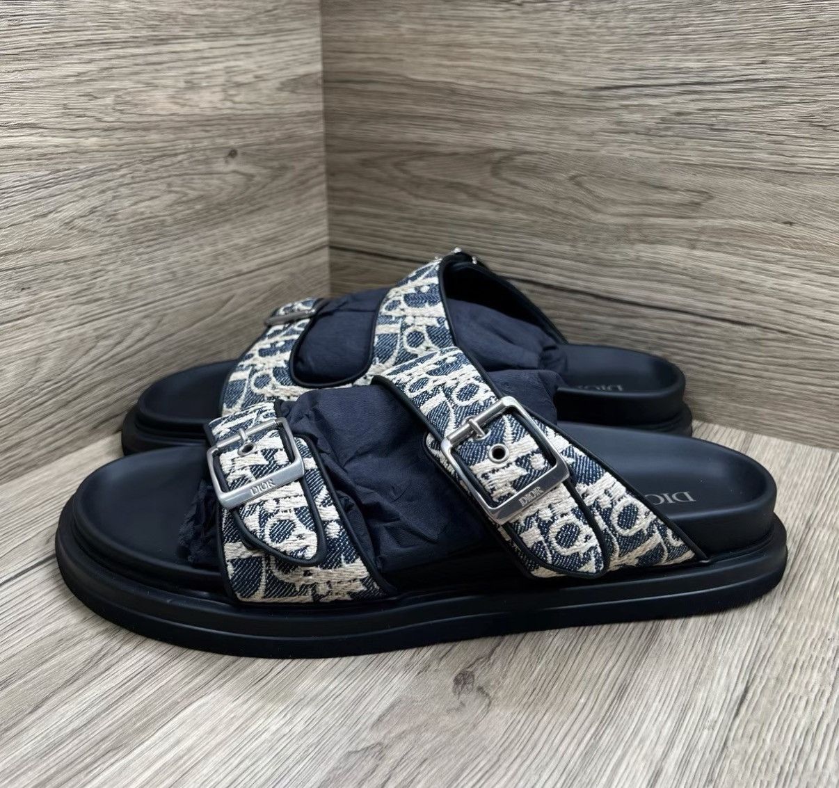 Dior Dior 25FW Oblique Slide Sandals J41 Size US 10 / EU 43 - 1 Thumbnail