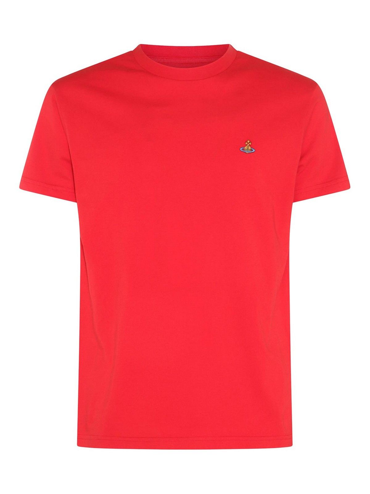 Vivienne Westwood o1s22i1n0924 Orb Logo Classic T-Shirt in Red Size M / US 6-8 / IT 42-44 - 1 Thumbnail