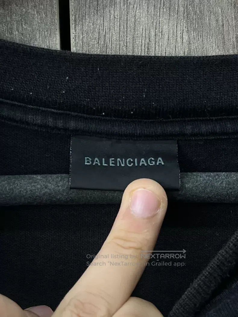 Balenciaga Balenciaga Printed Plain Knit Short Sleeve Size US XL / EU 56 / 4 - 8 Thumbnail