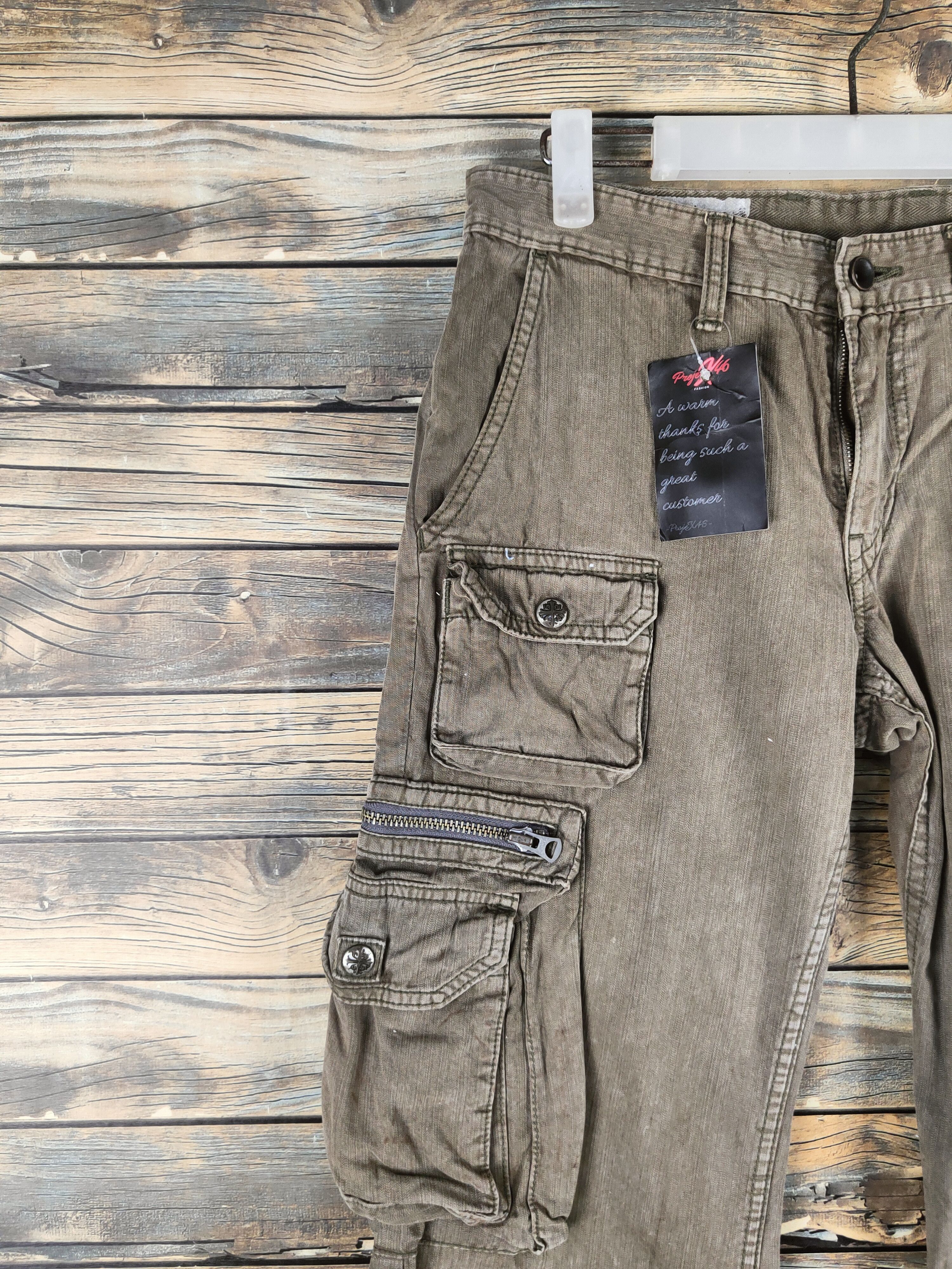 Surplus Research DL Surplus Brown Multipocket Cargo Pants #46-001 Size US 30 / EU 46 - 3 Thumbnail