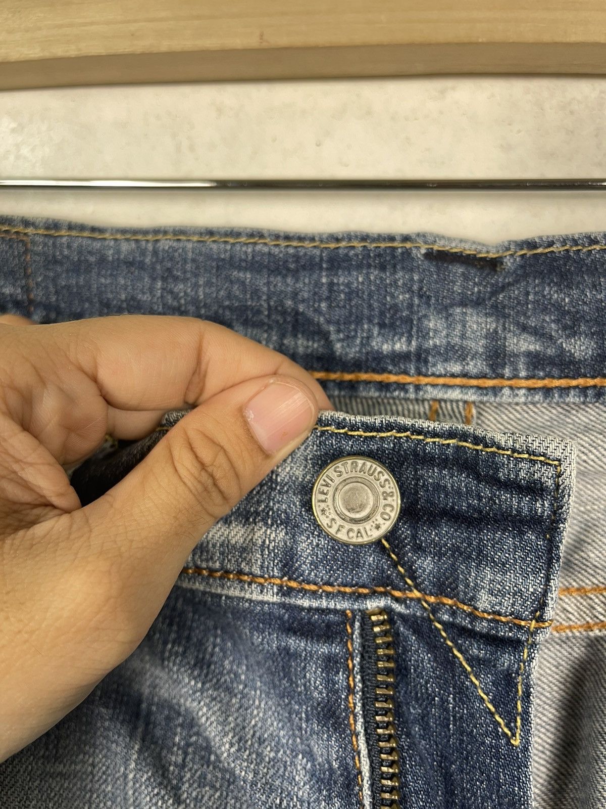 Levi's Levis 511 Light Blue Flare Denim Jeans Size US 36 / EU 52 - 13 Thumbnail