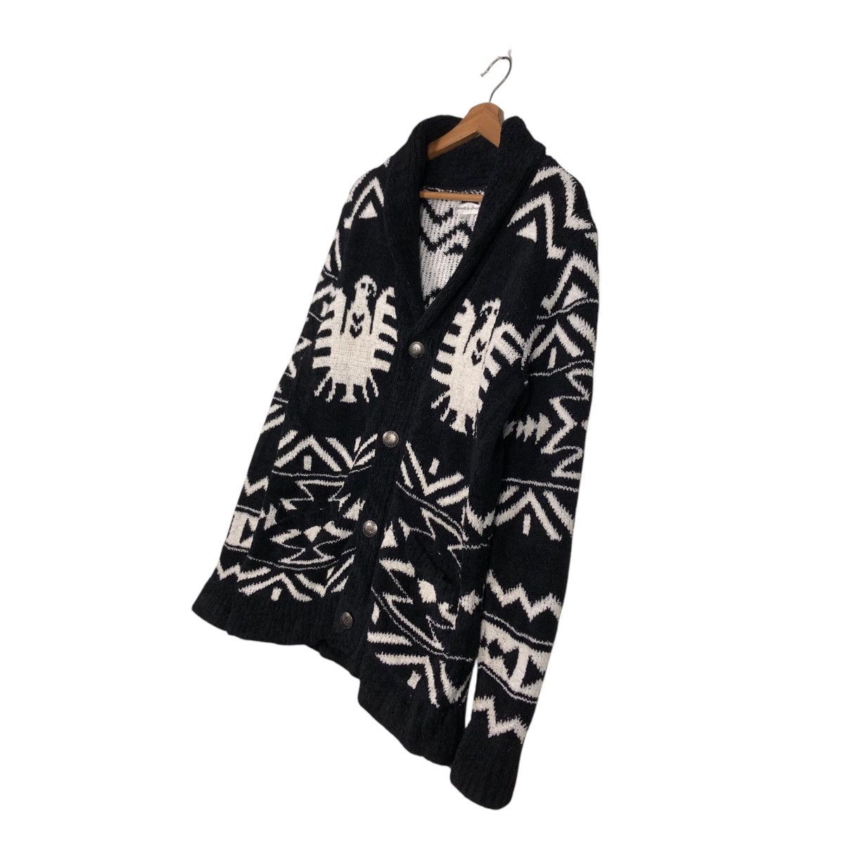 Japanese Brand 📌Vintage Knit Cardigan jacket Unknown Brand Issey Miyake Size US L / EU 52-54 / 3 - 3 Thumbnail