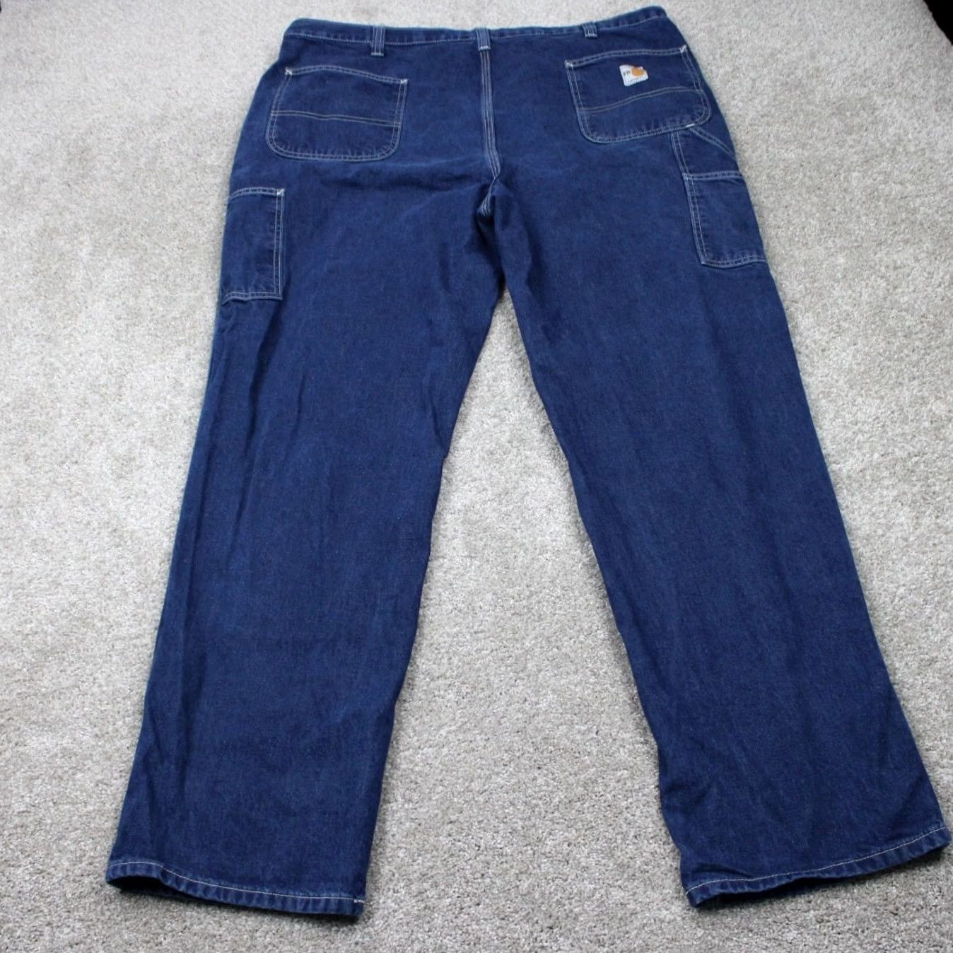 Carhartt Carhartt FR Jeans Mens 44x34 Blue Relaxed Fit Flame-Resistant Signature Denim Jeans Size US 44 / EU 60 - 6 Thumbnail