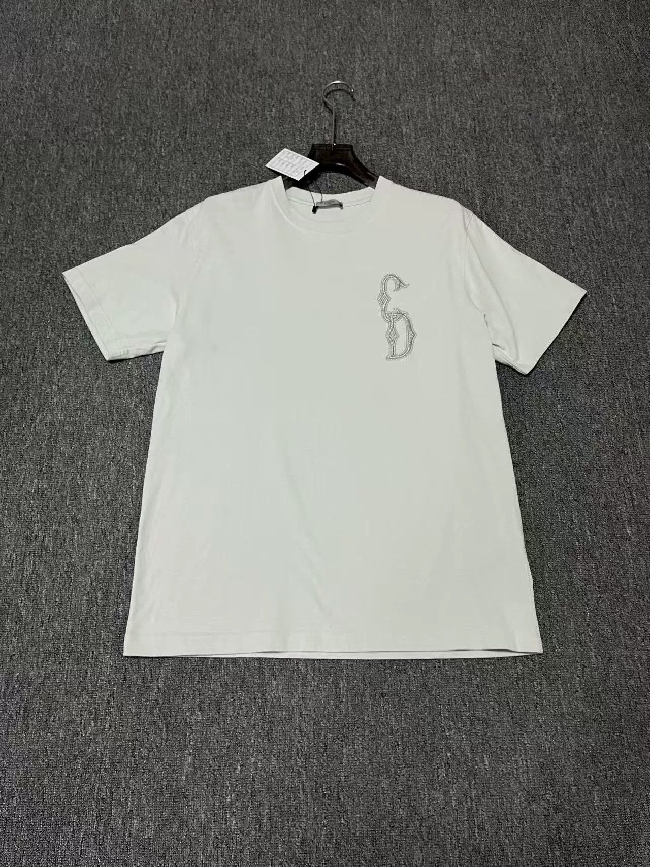 Dior dior logo embroidered mint green short sleeve tee Size US M / EU 48-50 / 2 - 1 Thumbnail