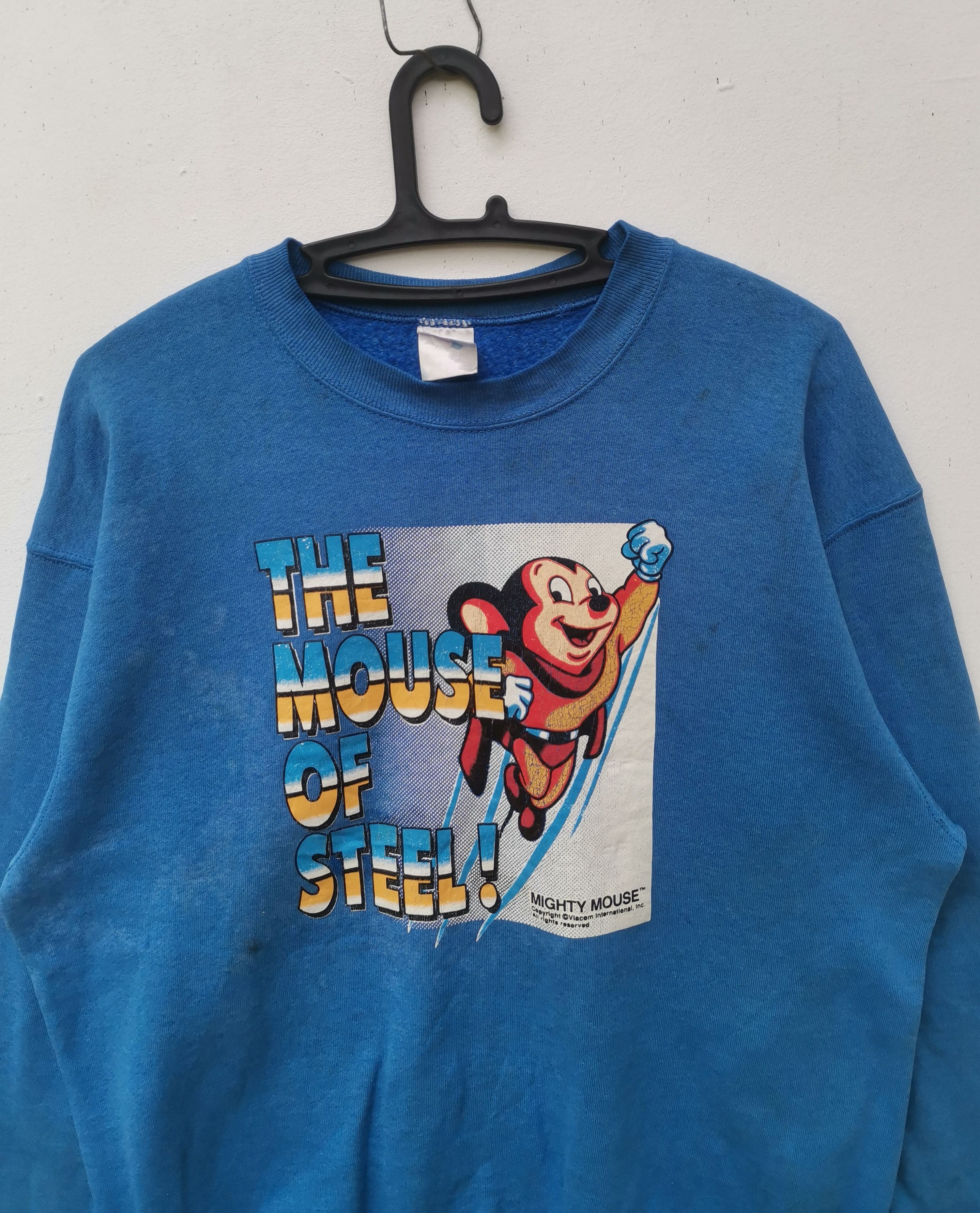 Cartoon Network × Vintage Rare vintage 80s Mighty Mouse sweatshirt Size US L / EU 52-54 / 3 - 2 Thumbnail