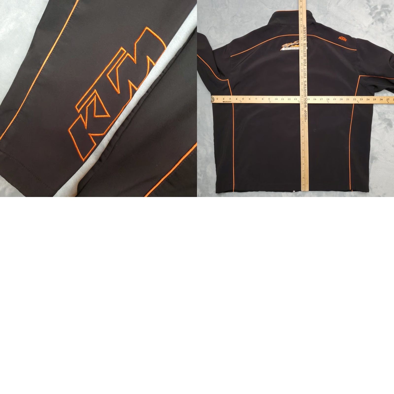 Vintage KTM Jacket Mens M Black Softshell Zip Up Big Sky Motorsports Racing Motorcycle Shirt Size US M / EU 48-50 / 2 - 8 Thumbnail