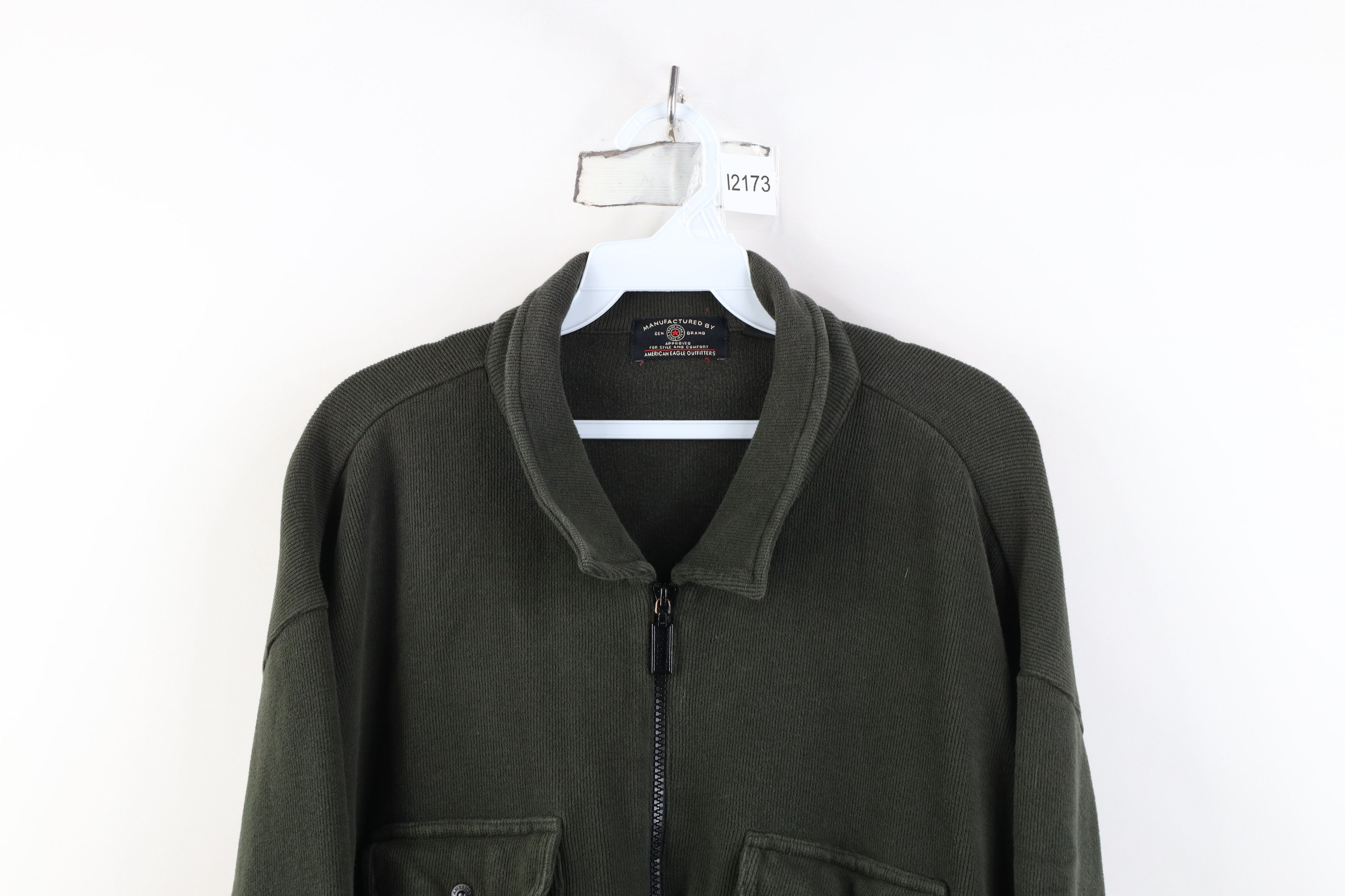 American Eagle Outfitters Vintage 90s Y2K American Eagle Outfitters Knit Shirt Jacket Size XL / US 12-14 / IT 48-50 - 2 Thumbnail