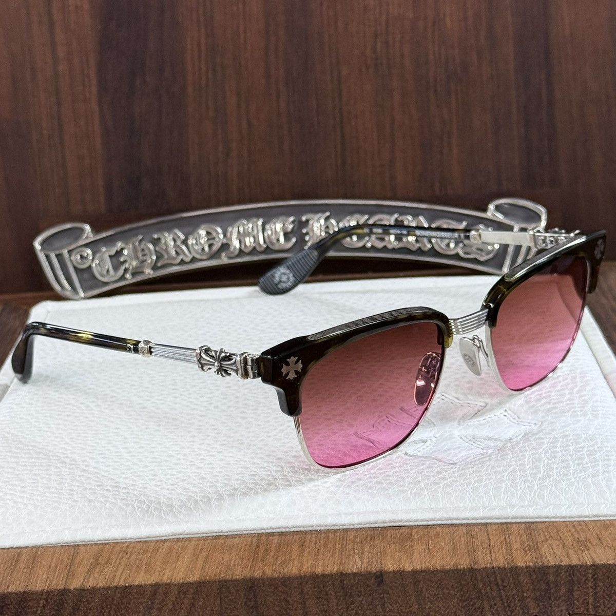 Chrome Hearts Chrome Hearts Bonennoissuer II 1/1 Sunglasses Size ONE SIZE - 4 Thumbnail
