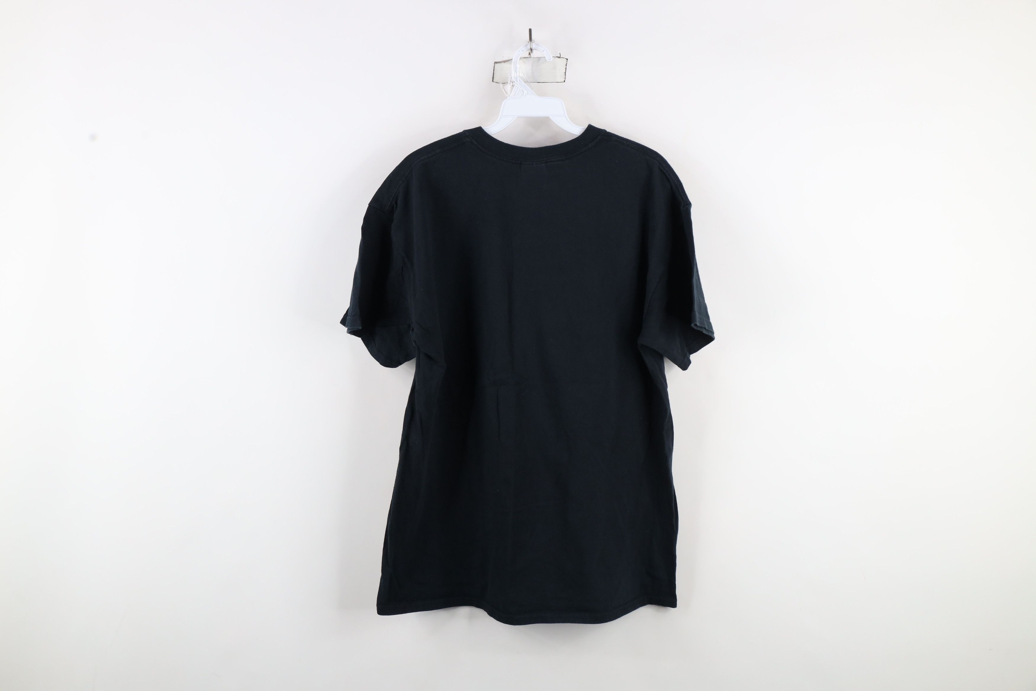 Vintage Vintage 90s Streetwear Heavyweight Cotton T-Shirt Black Size US L / EU 52-54 / 3 - 9 Thumbnail