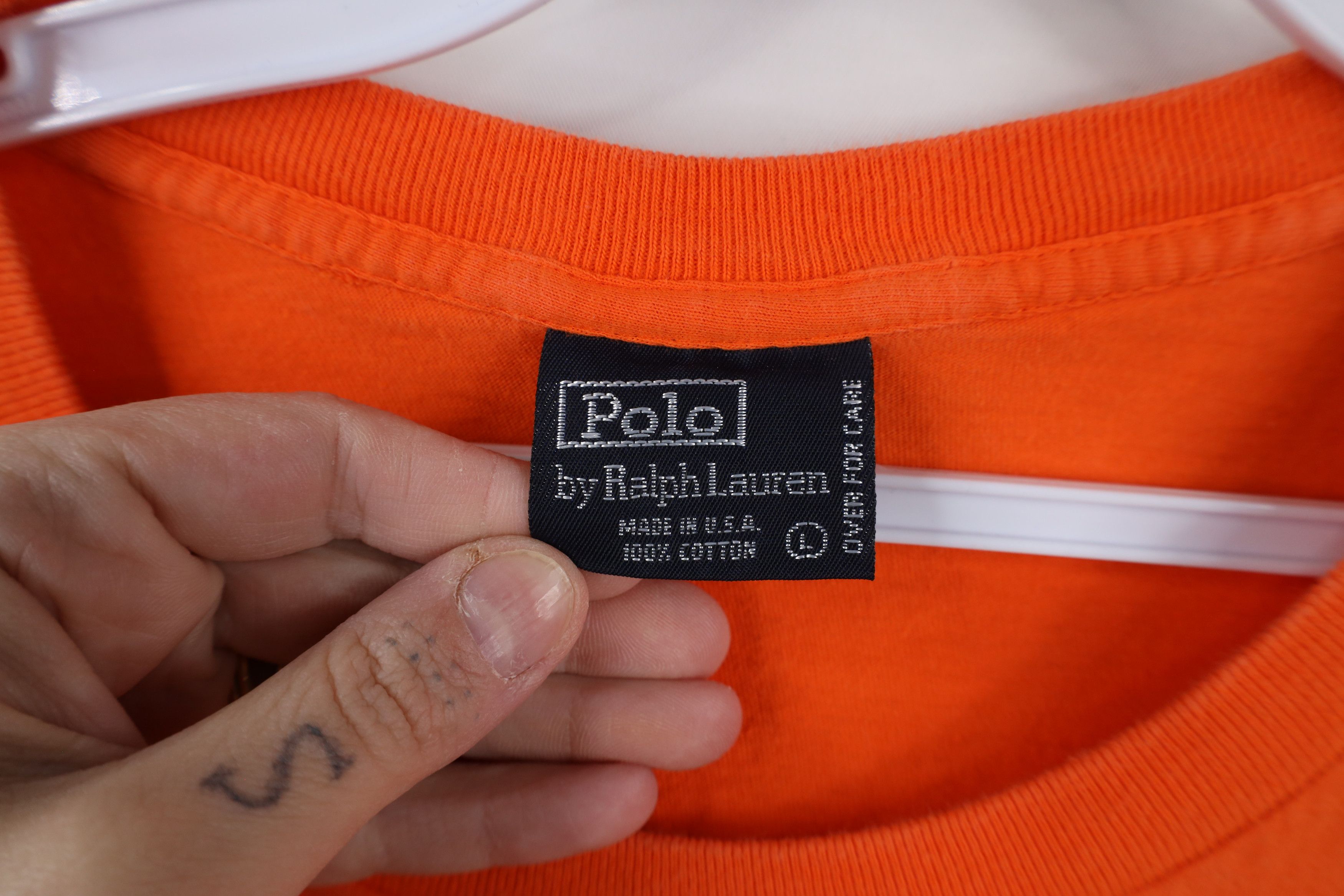 Ralph Lauren × Vintage Vintage 90s Ralph Lauren Short Sleeve T-Shirt Cotton USA Size US L / EU 52-54 / 3 - 8 Thumbnail