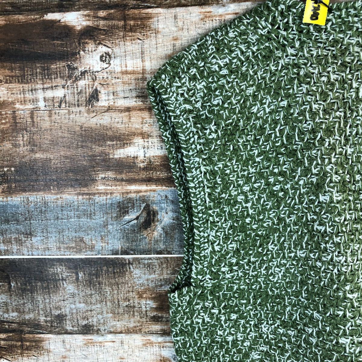 Handmade Hand Made vintage Green Vest Knitwear #A2190 Size US M / EU 48-50 / 2 - 14 Thumbnail