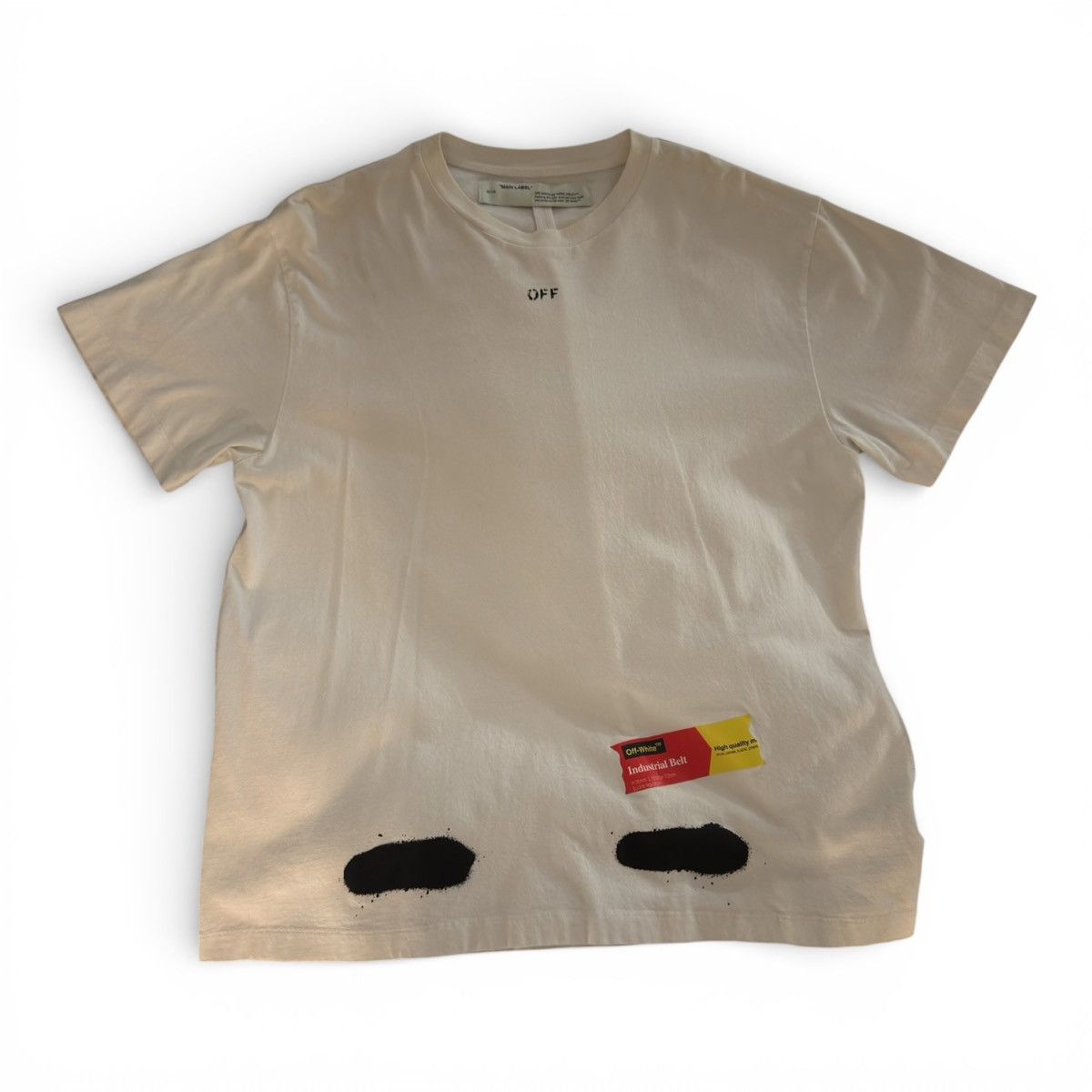 Off-White OFF-WHITE SS19 SSENSE EXCLUSIVE INCOMPLETE SPRAY PAINT TEE Size US XS / EU 42 / 0 - 1 Thumbnail