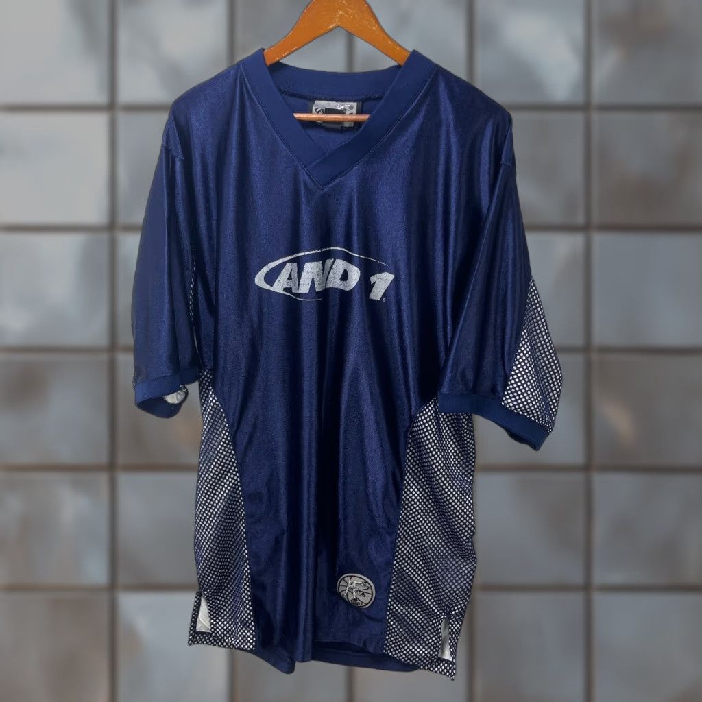 Vintage VINTAGE AND1 Basketball Jersey Shirt Blue XL Size US XL / EU 56 / 4 - 1 Thumbnail