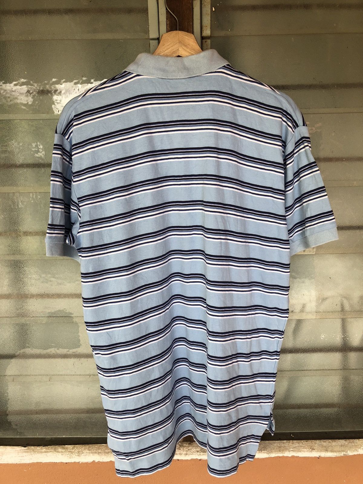 Polo Ralph Lauren Vintage Polo Ralph Lauren Stripe Blue Harizontal Collar Tee Size US S / EU 44-46 / 1 - 7 Thumbnail