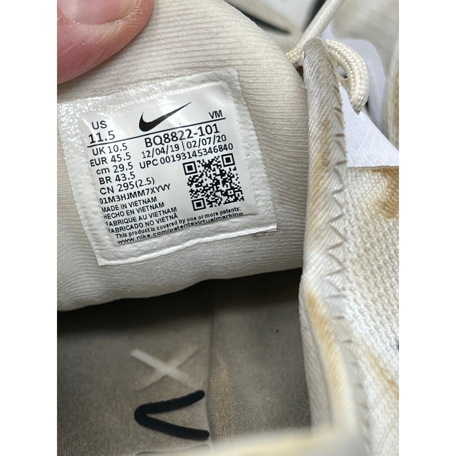 Nike Nike Air Max Sequent 4.5 White Mens 11.5 Size US 11.5 / EU 44-45 - 7 Thumbnail