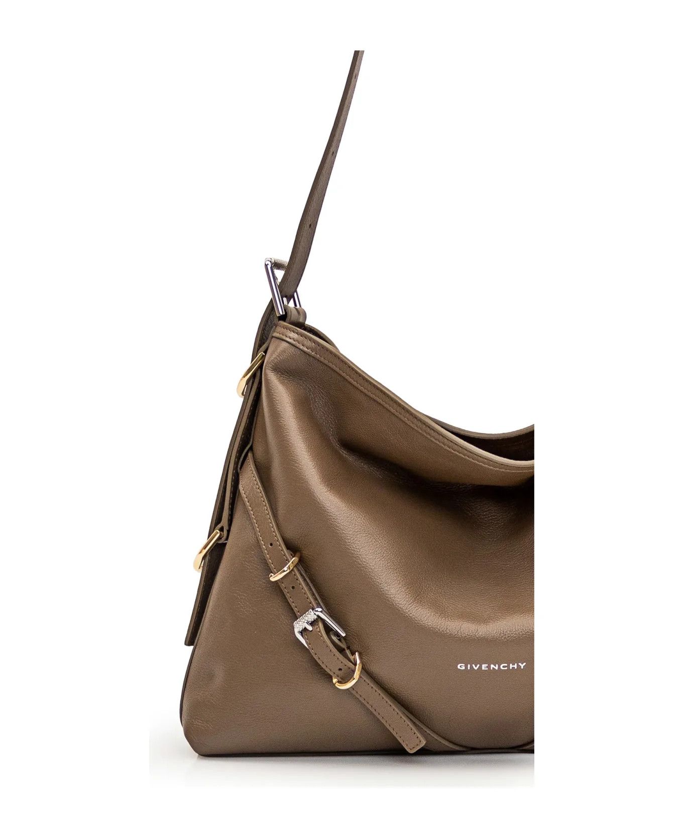Givenchy o1srvl11e0625 Size:OS/ Medium Voyou Bag in Brown Size ONE SIZE - 4 Thumbnail