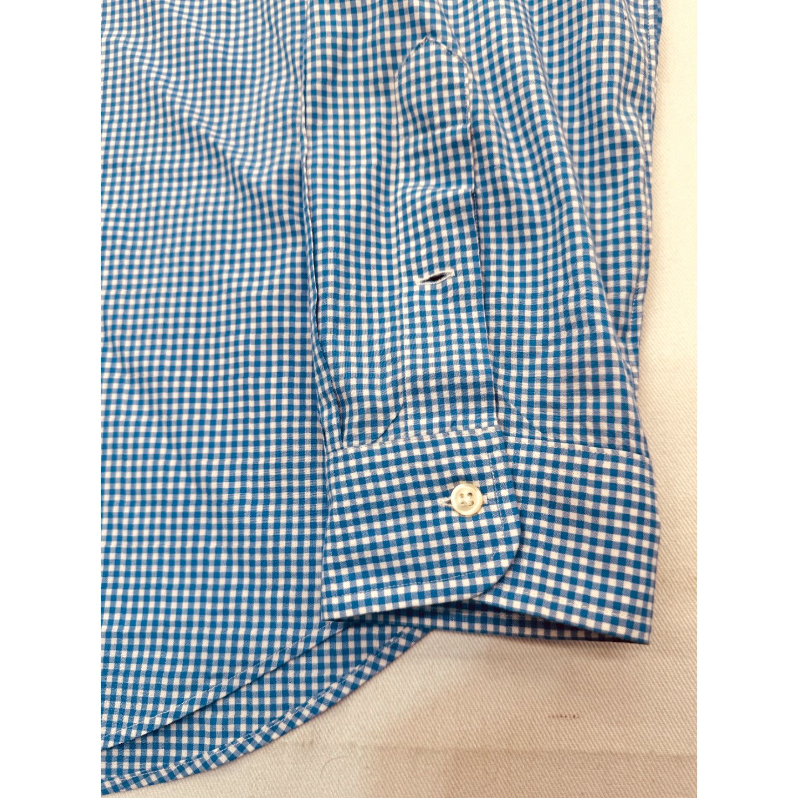 Ralph Lauren Ralph Lauren Dress Shirt Long Sleeve Button-Down Collar Mens Large Blue Check 100% Cotton 2827 Size US L / EU 52-54 / 3 - 5 Thumbnail