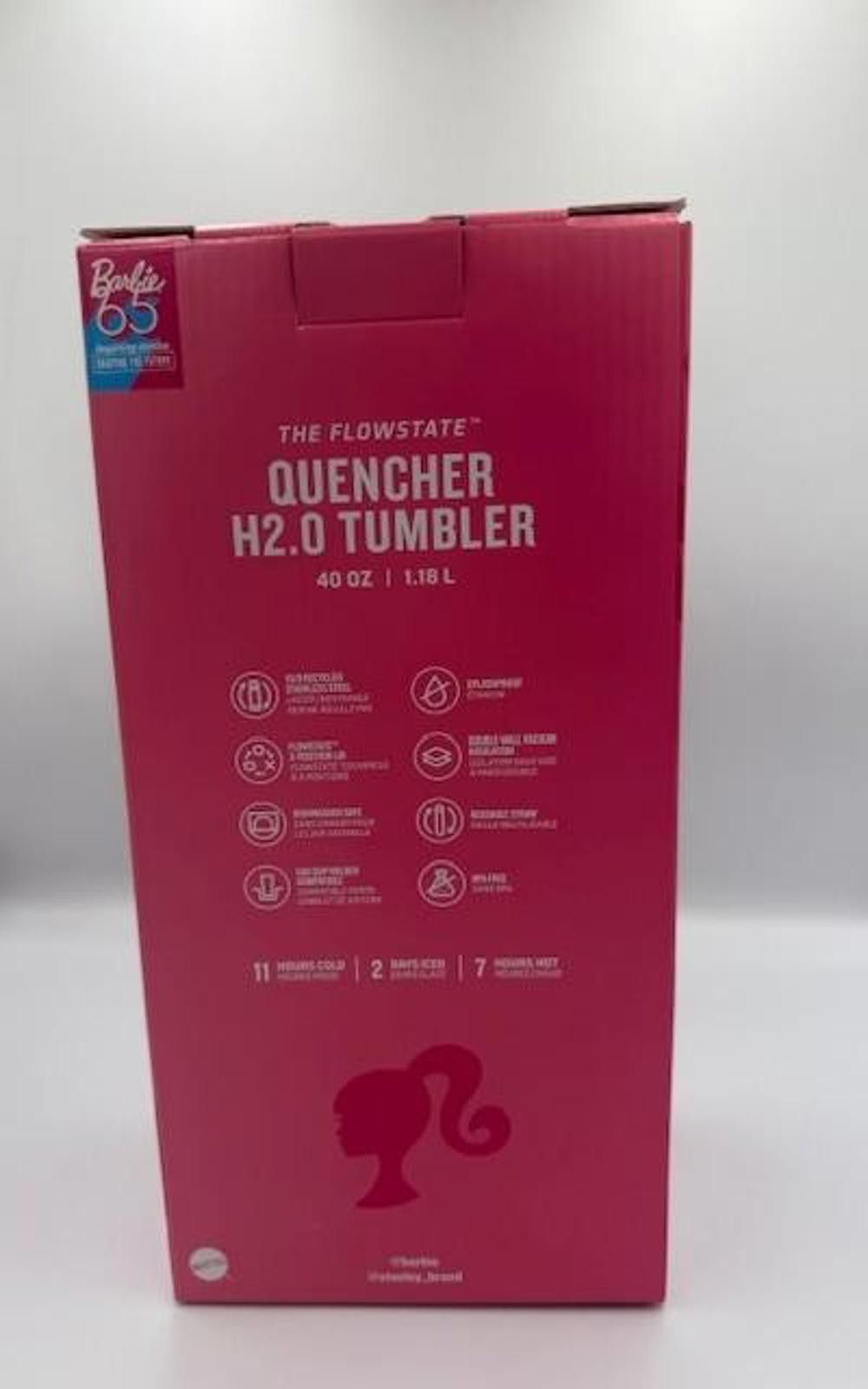 Stanley Blacker Stanley x Barbie Lmtd Edn Glitter Pink 40oz Quench Tumbler Size ONE SIZE - 5 Thumbnail