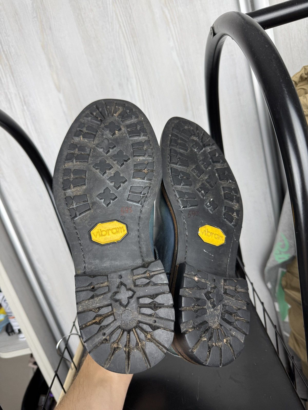 Handmade Italian bespoke Handmade Calfskin Vibram sole Chelsea boots Size US 7.5 / EU 40-41 - 13 Thumbnail