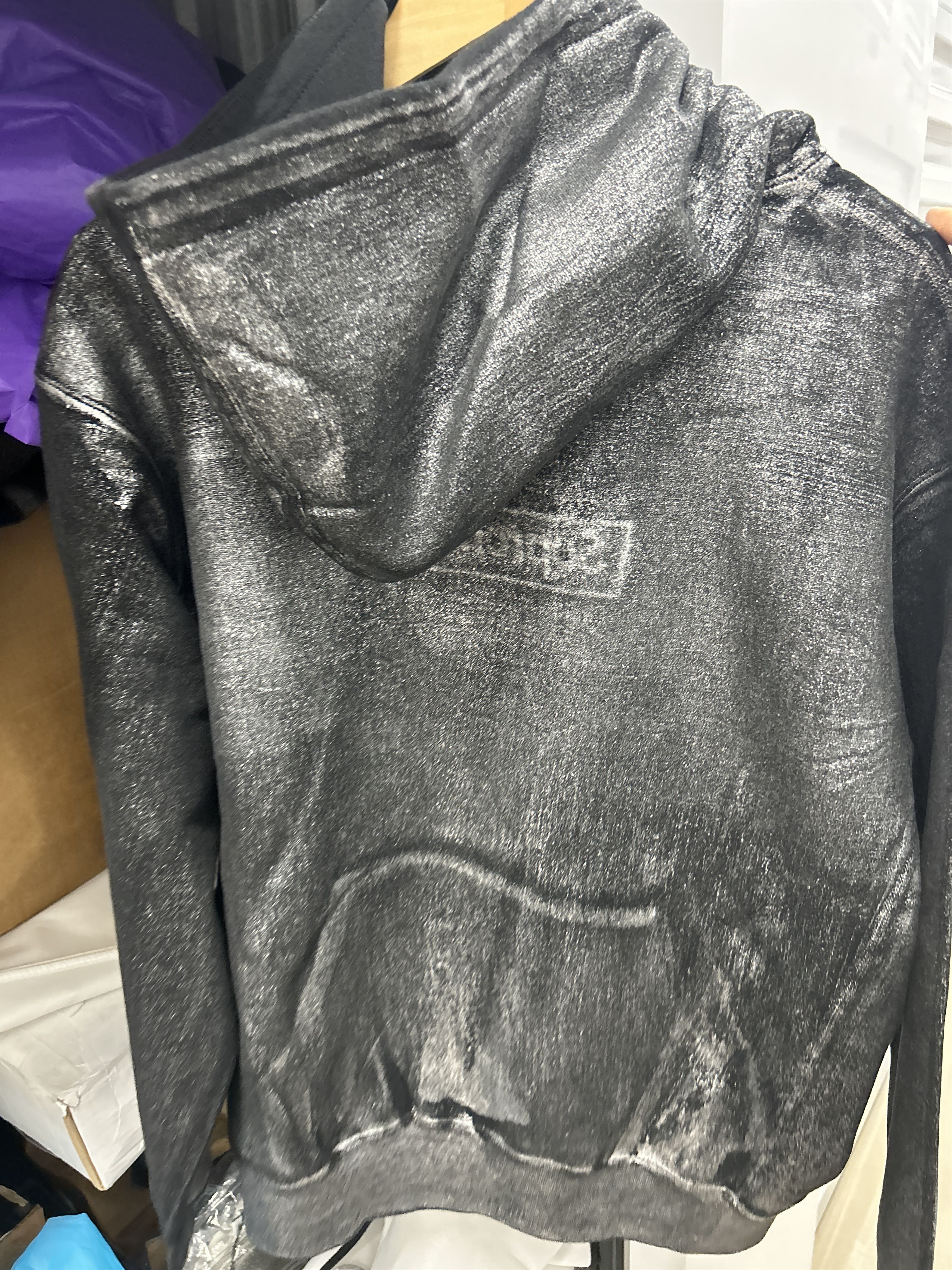 Maison Margiela × Supreme MM6 Maison Margiela Foil Box Logo Hooded Sweatshirt Size US M / EU 48-50 / 2 - 5 Thumbnail