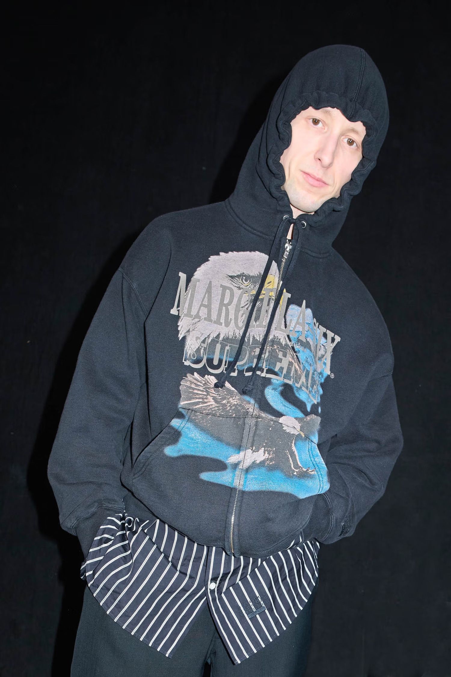 Maison Margiela × Supreme Supreme MM6 Maison Margiela Eagle Zip Up Hooded Sweatsuit Size US M / EU 48-50 / 2 - 2 Thumbnail