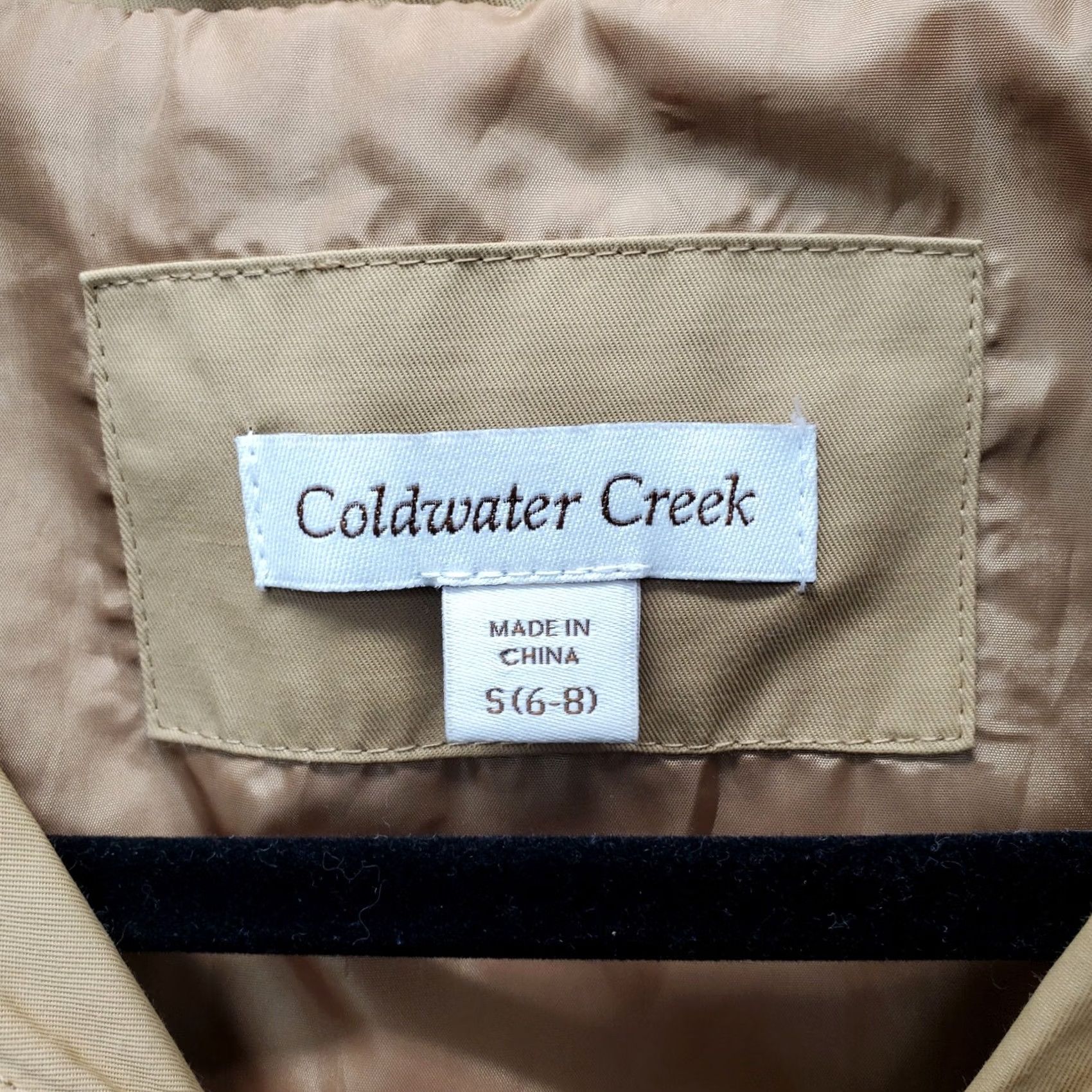 Coldwater Creek Coldwater Creek Womens Raincoat Coat S Brown Lined Removable Hood Full Zip Hooded Breathable Pockets Zip Size S / US 4 / IT 40 - 6 Thumbnail
