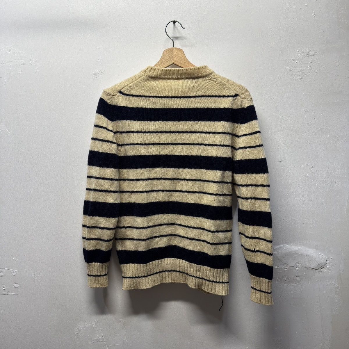 Vintage 80s Izod Lacoste Striped Sweater Distressed ERD Grunge Faded Size S / US 4 / IT 40 - 2 Thumbnail