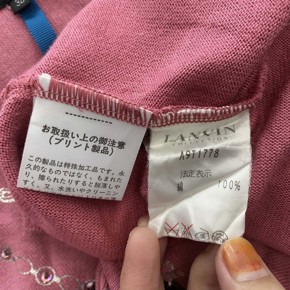 Lanvin Vintage LANVIN COLLECTION Ribbon Chains Design Pink Short Size XS / US 0-2 / IT 36-38 - 5 Thumbnail