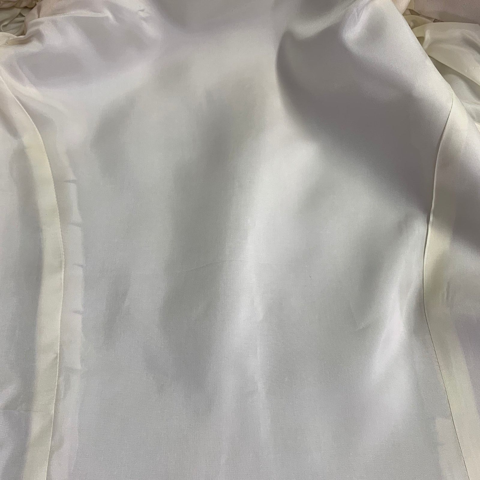 Other 12 Cream Polyester Beaded Shawl Collar Jacket Blazer Size XL / US 12-14 / IT 48-50 - 11 Thumbnail
