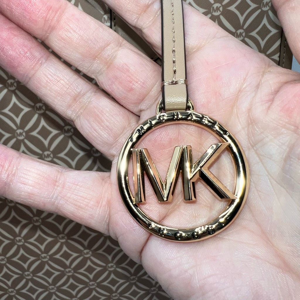 Michael Kors Michael Kors Large Signature Logo Tote Bag Maple Camel Light Size ONE SIZE - 6 Thumbnail