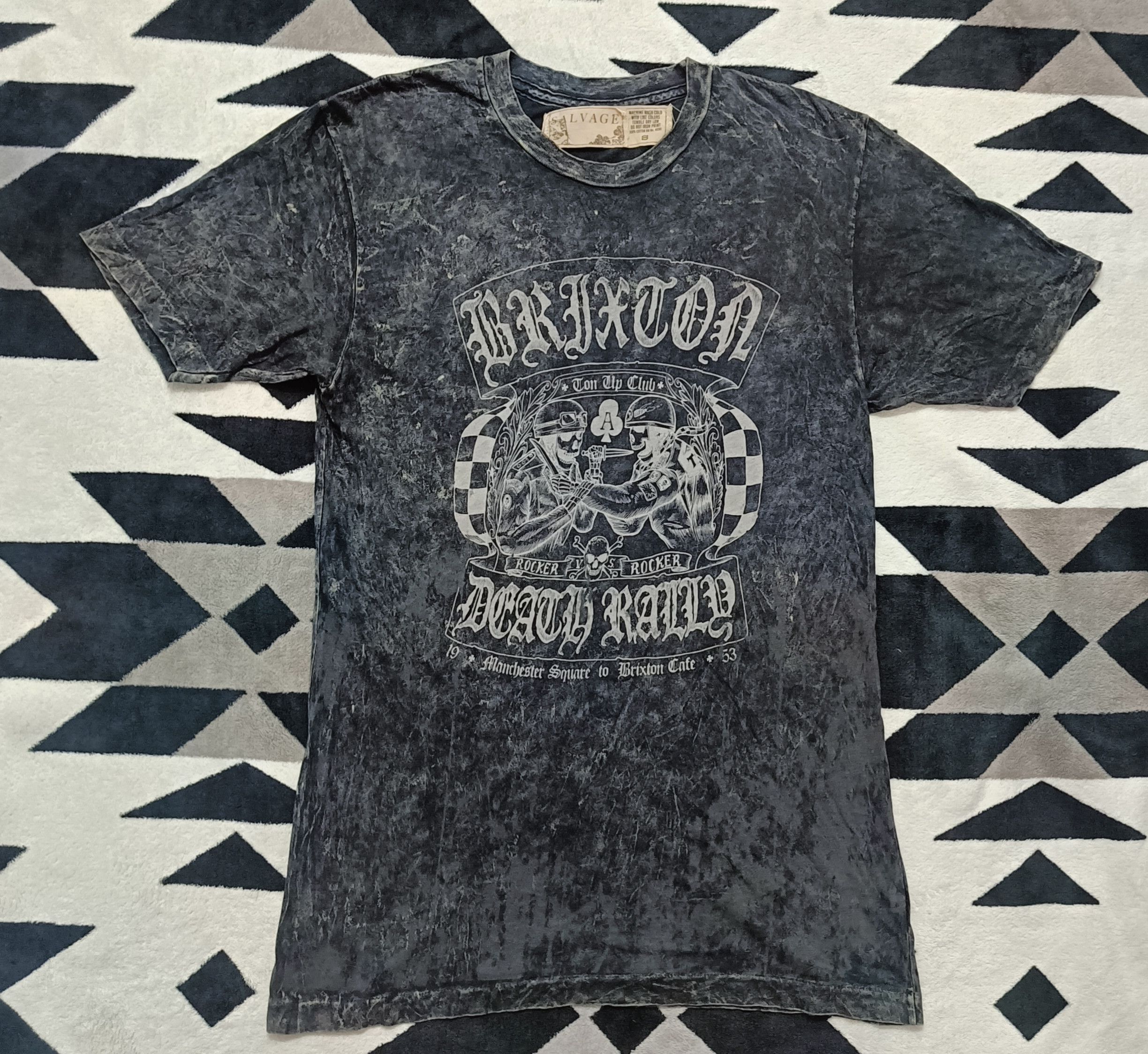 Affliction 🔥🔥 Rare Salvage Rocker Death Rally Asid Wash Tee Size US S / EU 44-46 / 1 - 3 Thumbnail