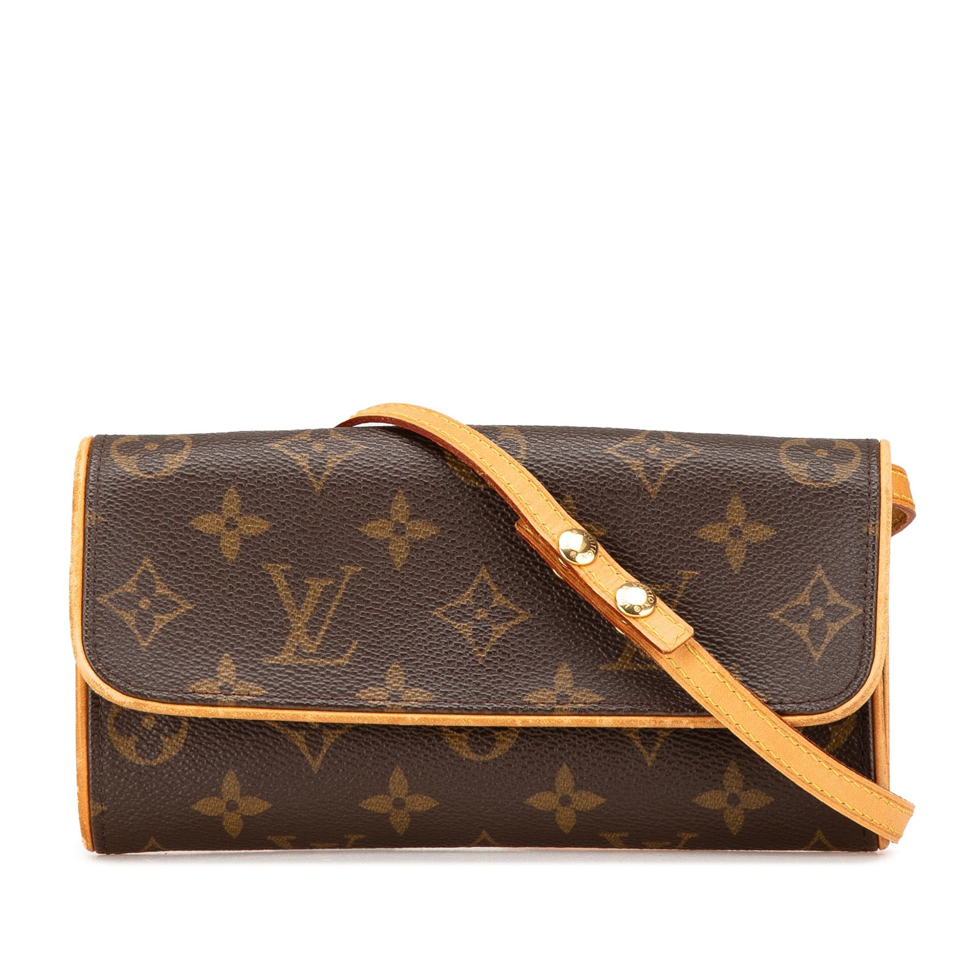 Louis Vuitton Louis Vuitton Monogram Pochette Twin PM Brown Size ONE SIZE - 1 Thumbnail