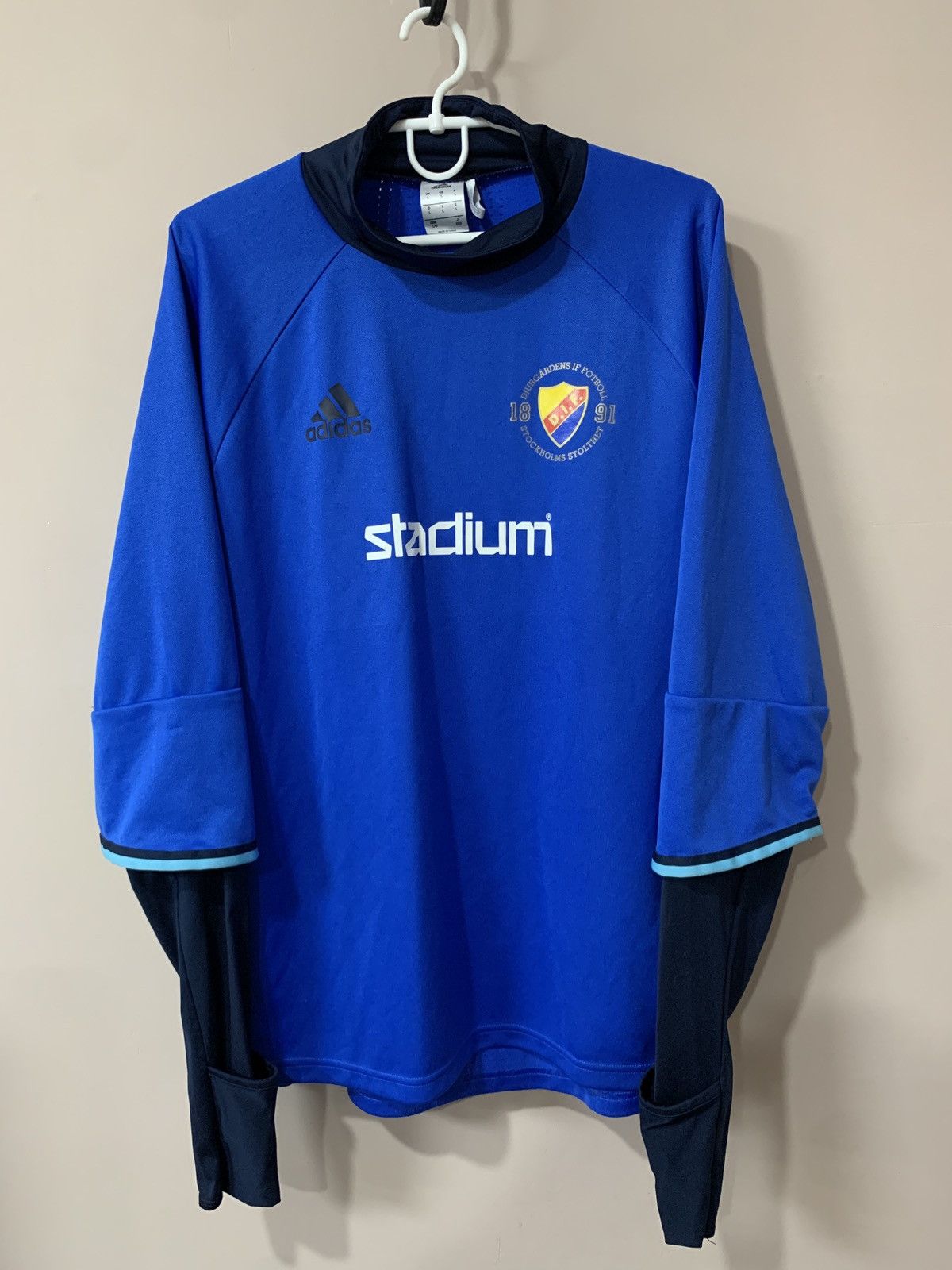 Adidas Djurgarden Training Football Sweatshirt Adidas Soccer Size L Size US L / EU 52-54 / 3 - 1 Thumbnail