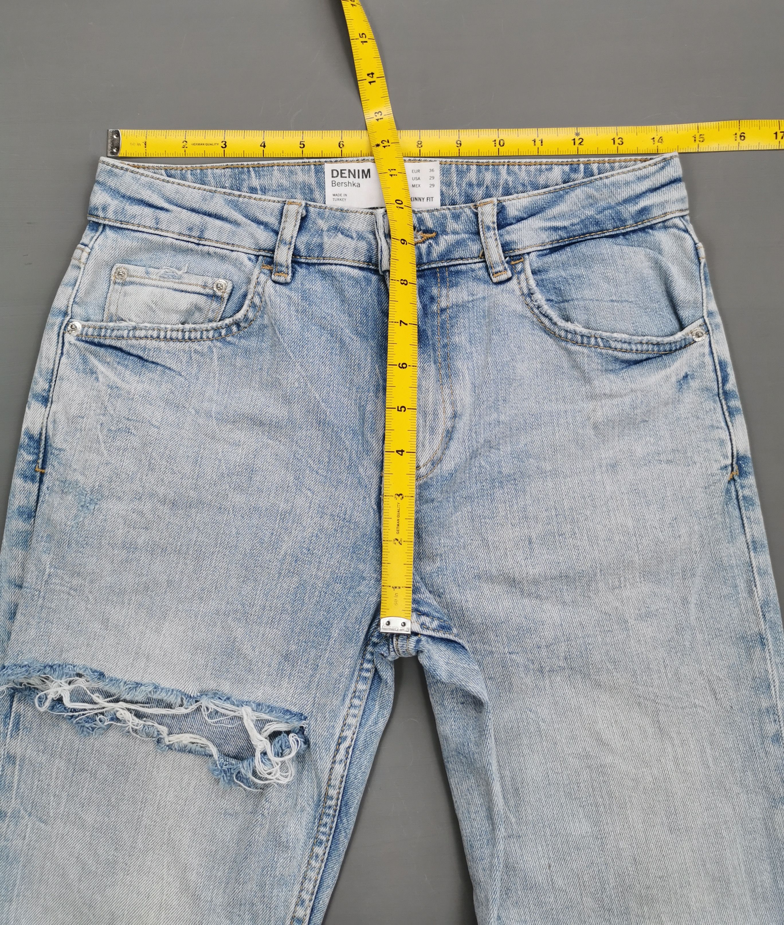 Bershka Bershka Ripped Skinny Fit Stretchable Jeans Size US 29 - 6 Thumbnail